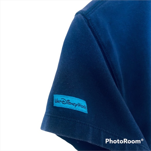 Walt Disney World Mickey Mouse Navy Blue Short Sleeve Tee Shirt Woman’s XL - Picture 3 of 8